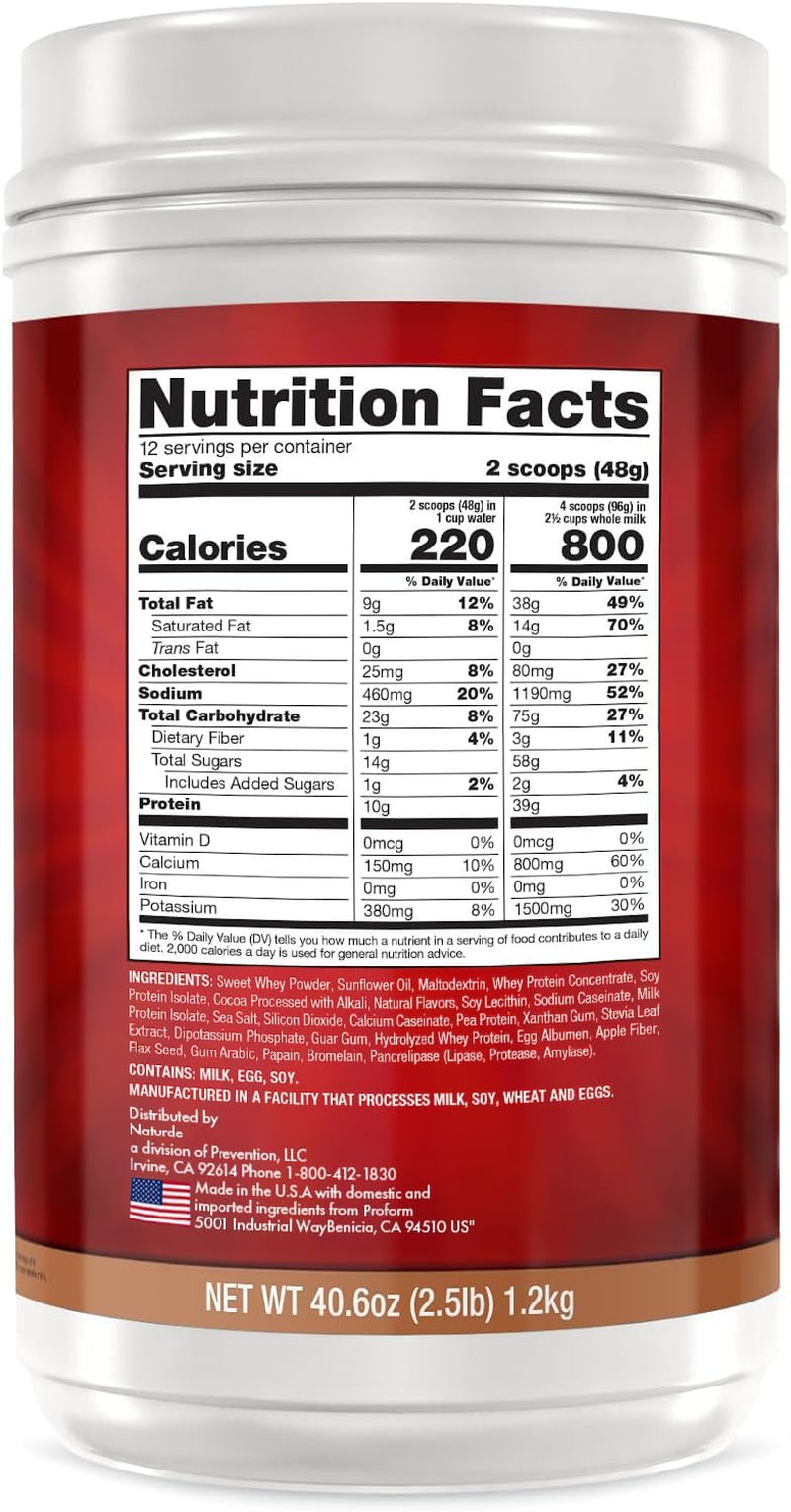 Naturade Weight Gain Supplement, White Chocolate Flavor, 40.6 Ounces